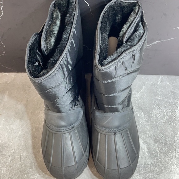 Polar Boot Pull on Nylon Snow Boots Black Size 5m - Picture 6 of 7